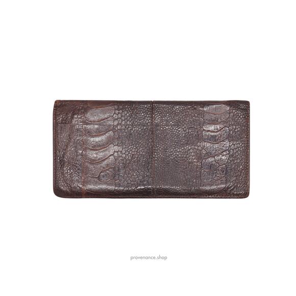 🔴 Givenchy Long Wallet - Ostrich Leather - Picture 2 of 6